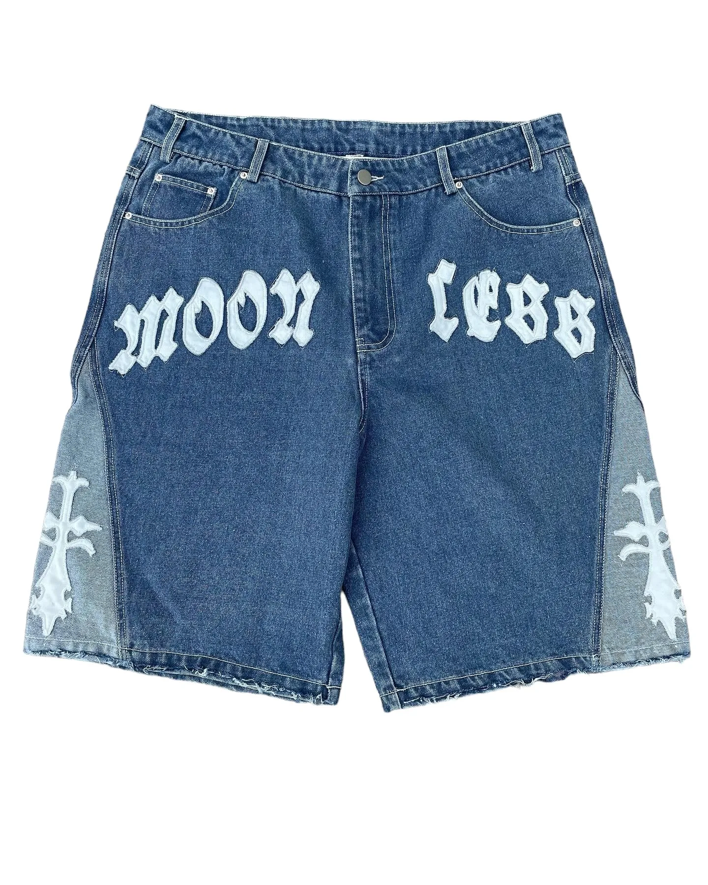 Мужские джинсовые шорты с логотипом