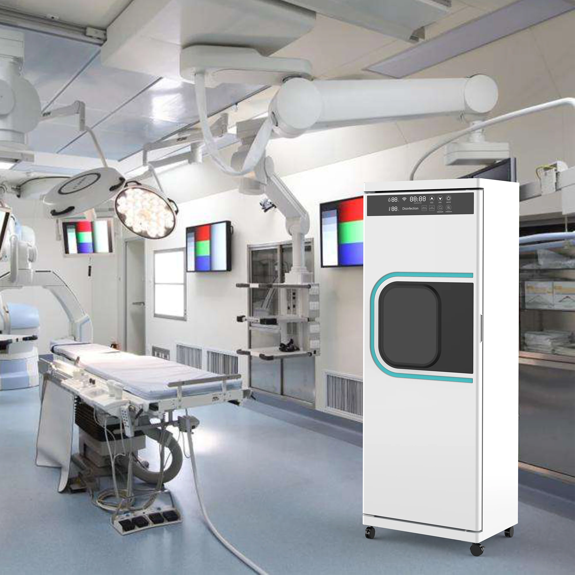 Universal Wheel Design Commercial Medical Disinfection Cabinet Electric Power Safe Efficient Sterilization Emergency