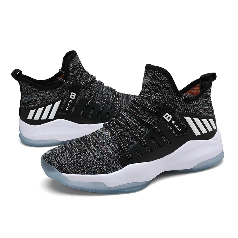 
Custom high quality brand model sport shoe black basketball shoe Kinds air sole Ankle Boots men basketball shoes 