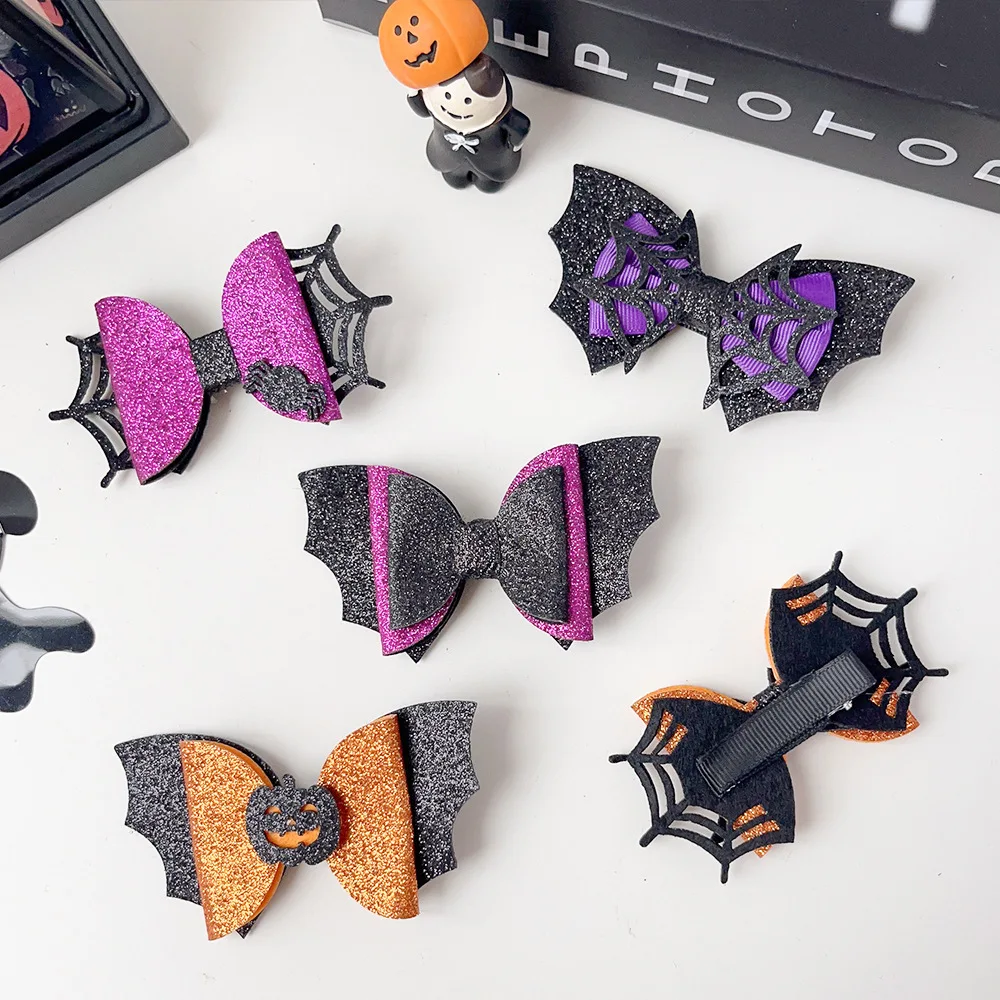 New Halloween Decorations With Creative And Quirky Pumpkin Ghosts Bat Edges And Festive Atmosphere Hair Accessories