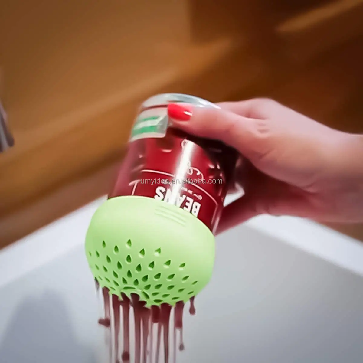 2021 New Silicone Can Strainer Mini Colander Small Colanders Strainers Silicone Space Saving Kitchen Gadgets