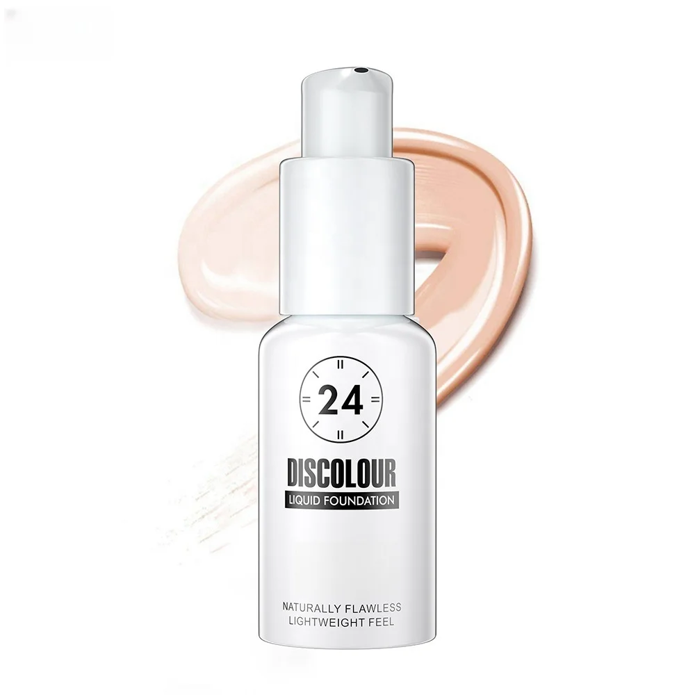 High Quality Warm Skin Color Changing Foundation Full Coverage Oil Control Waterproof Private Label Lady Based Makeup Cosmetics