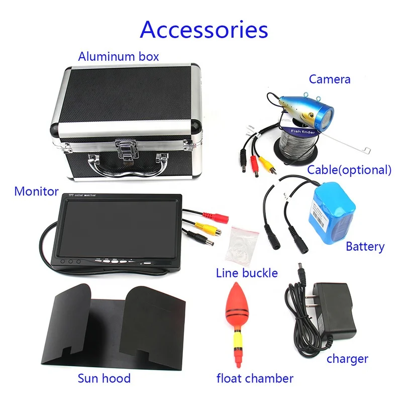 7 inch 20 meters high-definition visual fishing device underwater camera fish finder fishing gear camera