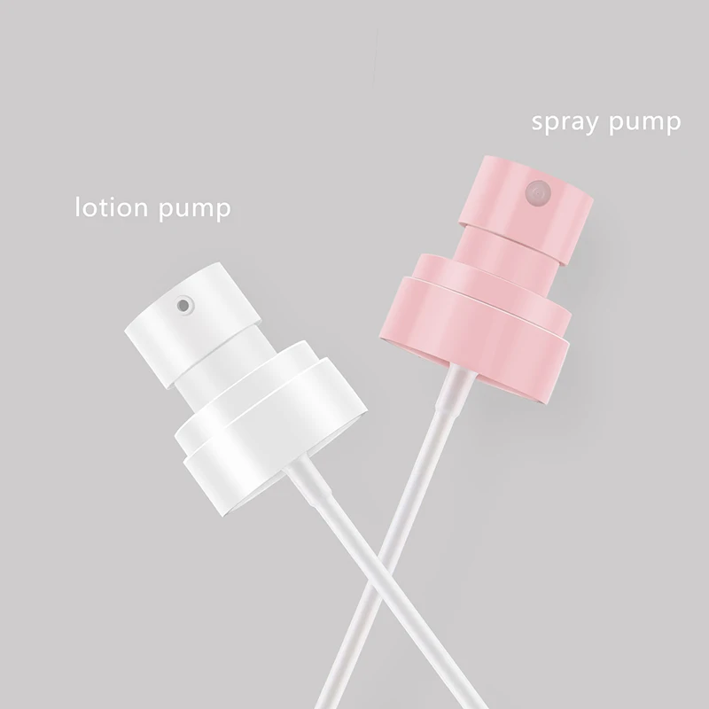 wholesale 60m 80ml 100ml airless pump bottle spray bottle cute packaging pump bottle with pink pump and lid