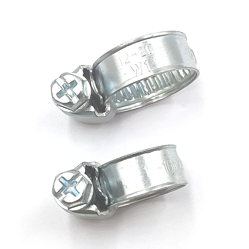 Silver Adjustable Stainless Steel Pipe Hose Clamp Is Designed to Secure the Sump