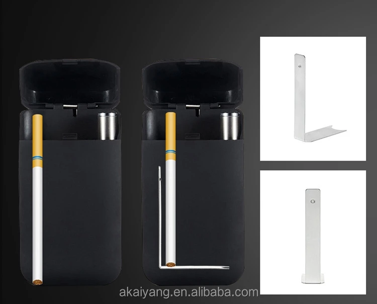  Womens Slim Cigarette Case with Lighter 20-Cigarette Holder & Clip, Compact and Convenient.jpg