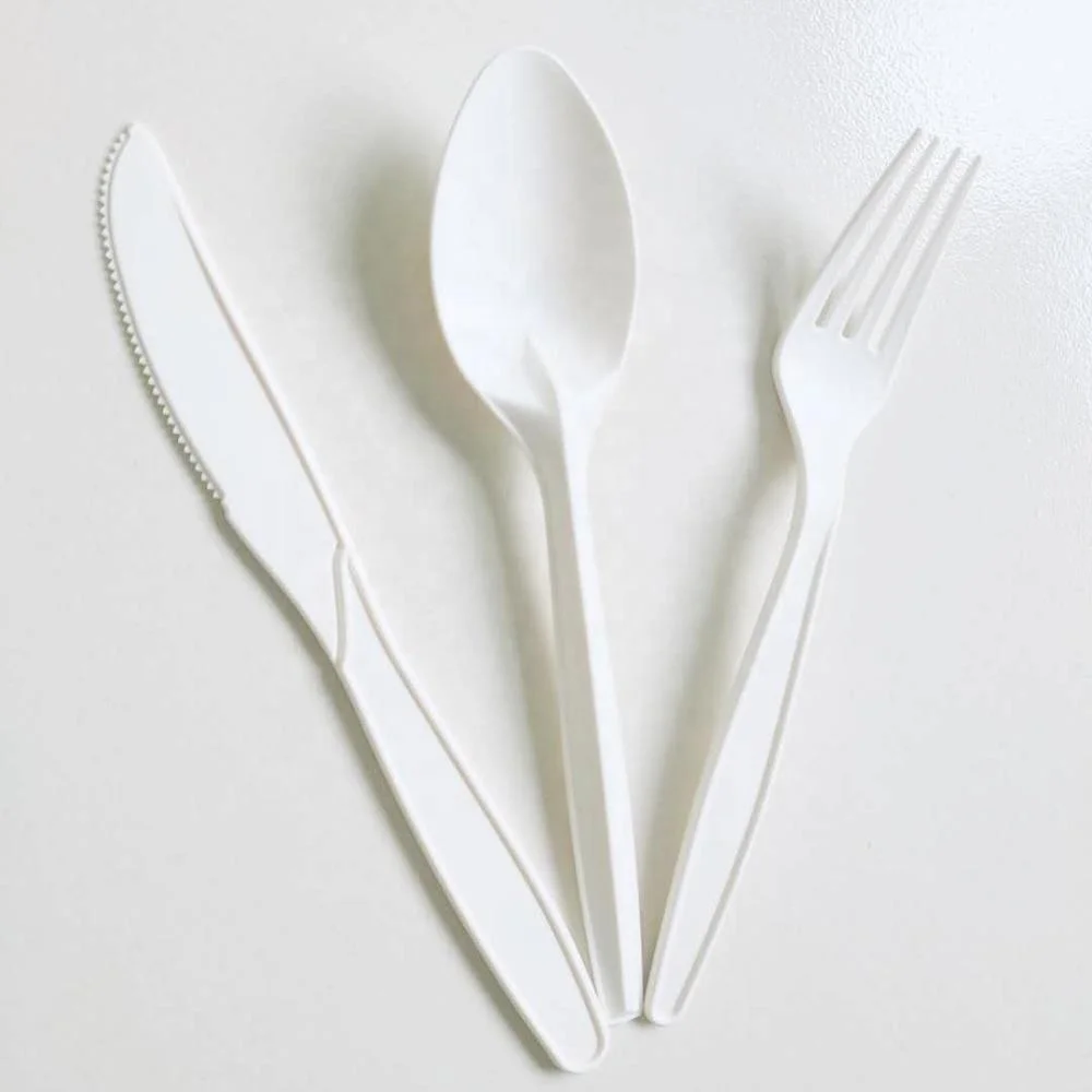 2021 GreenWorks Cornstarch Disposable Ice Cream Yogurt Spoon For Sale tableware sets