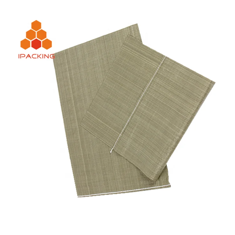 
recycled 25kg 50k rubbish sandbag packing pp woven raffia tubular coal construction bag 