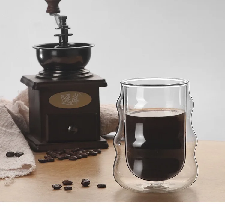 Hot sale product Double Wall Glass tea beer Coffee Cup With High Borosilicate Glass