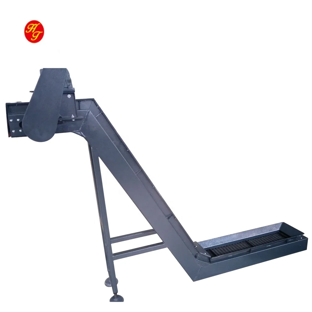 CNC machine hinged belt steel chip conveyor