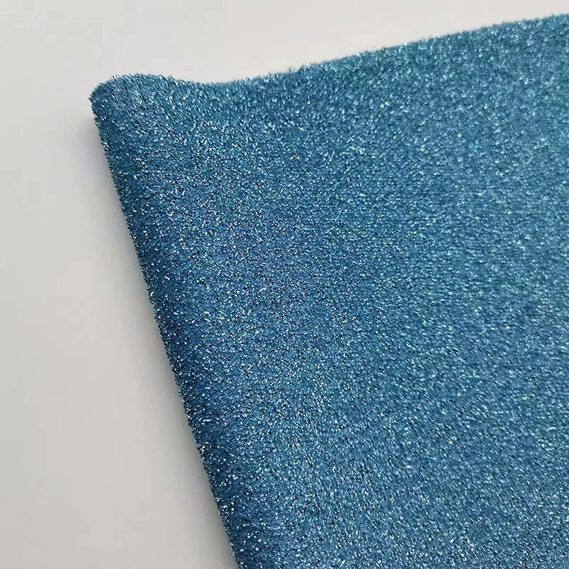 High quality multi color lurex nylon metallic spandex knitted fabric for shiny dress and garments