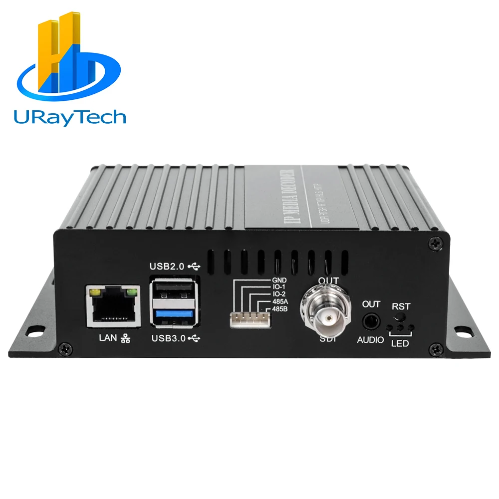 H.265 H.264 IP to SDI Video Streaming Decoder SRT IP Camera Decoder for Decoding P2P RTSP UDP M3U8 HLS SRT