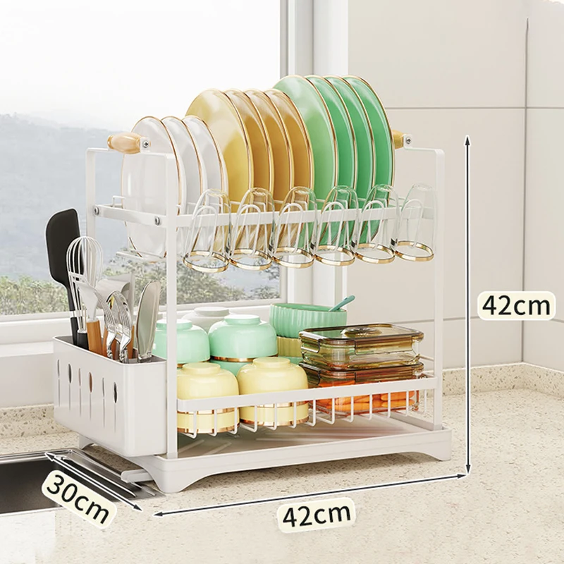 Kitchen sink shelf bowl chopsticks drain bowl rack countertop sink storage rack household dishes dishwasher sink drain rack