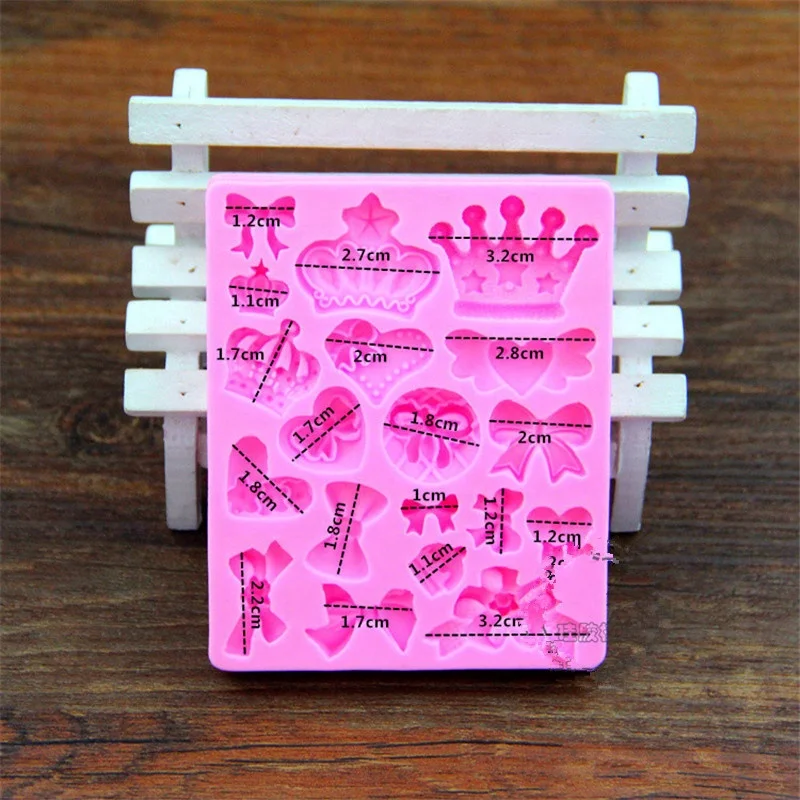 BPA Free Silicone Mold Food Grade Chocolate Mold  Handmade DIY Loaf Soap Mould Crown Bow Heart Flower Shapes Cake Mold