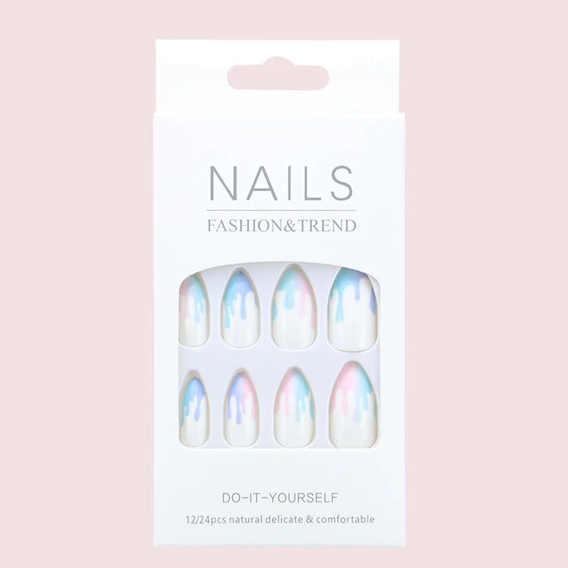 2022 new arrival Press on Nails Acrylic artificial fingernails ABS material full cover nail tips