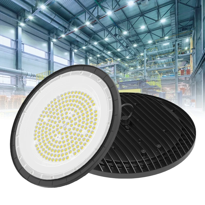 IP65 High Bay Light Multiple Power CCT Selection 100W 150W 200W 300W Warehouse UFO Led High Bay Light