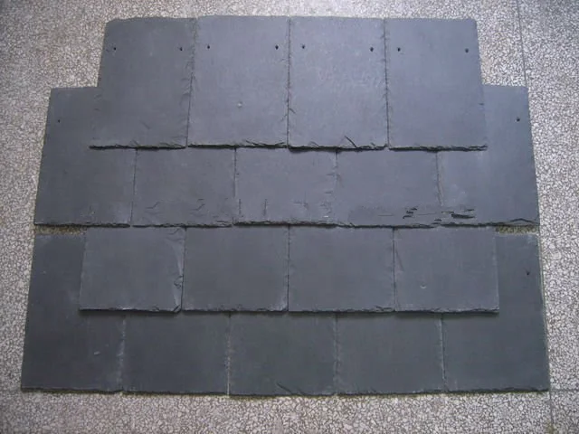 Black natural slate stone cheap price thin thickness roofing tiles for cover house roof
