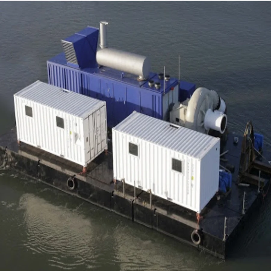 China Excavator Dredging Modular Barge System Jack up Barge