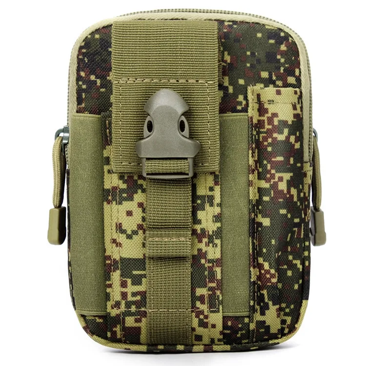 All Black Molle System Camouflage Tactical Pouch Multipurpose Sport Waist Belt Bag Purse Phone Case Outdoor EDC Holster Wallet