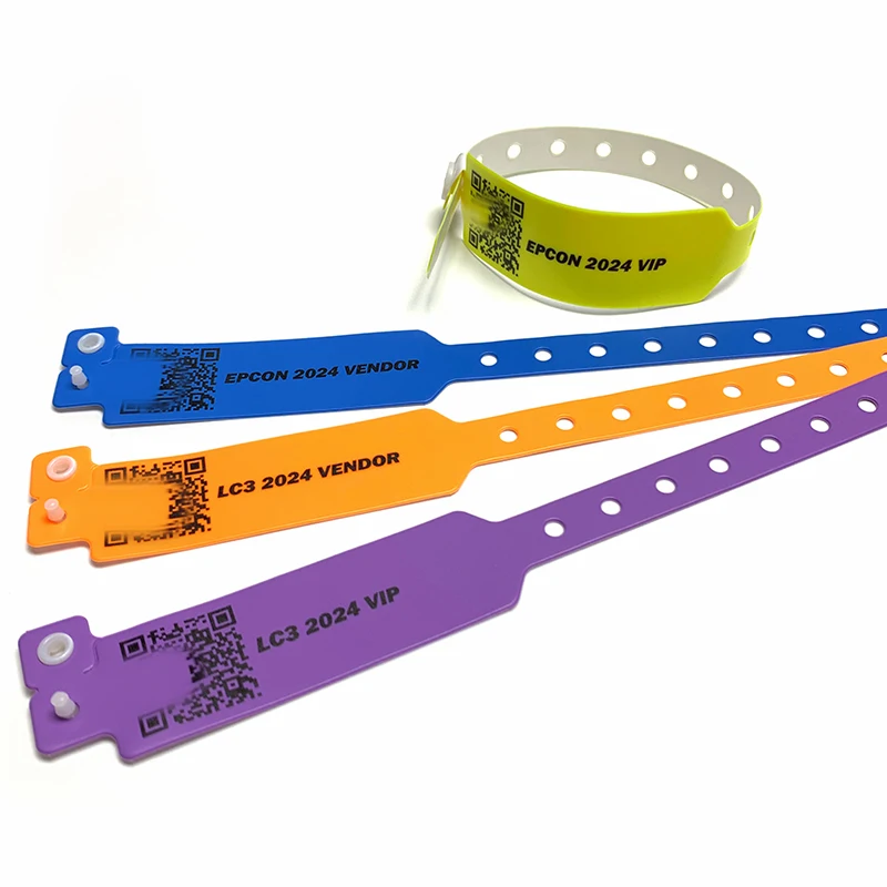 High Quality Waterproof Pvc Vinyl Wristbands Printing Qr Code Custom Hospital Kids Medical Bracelet