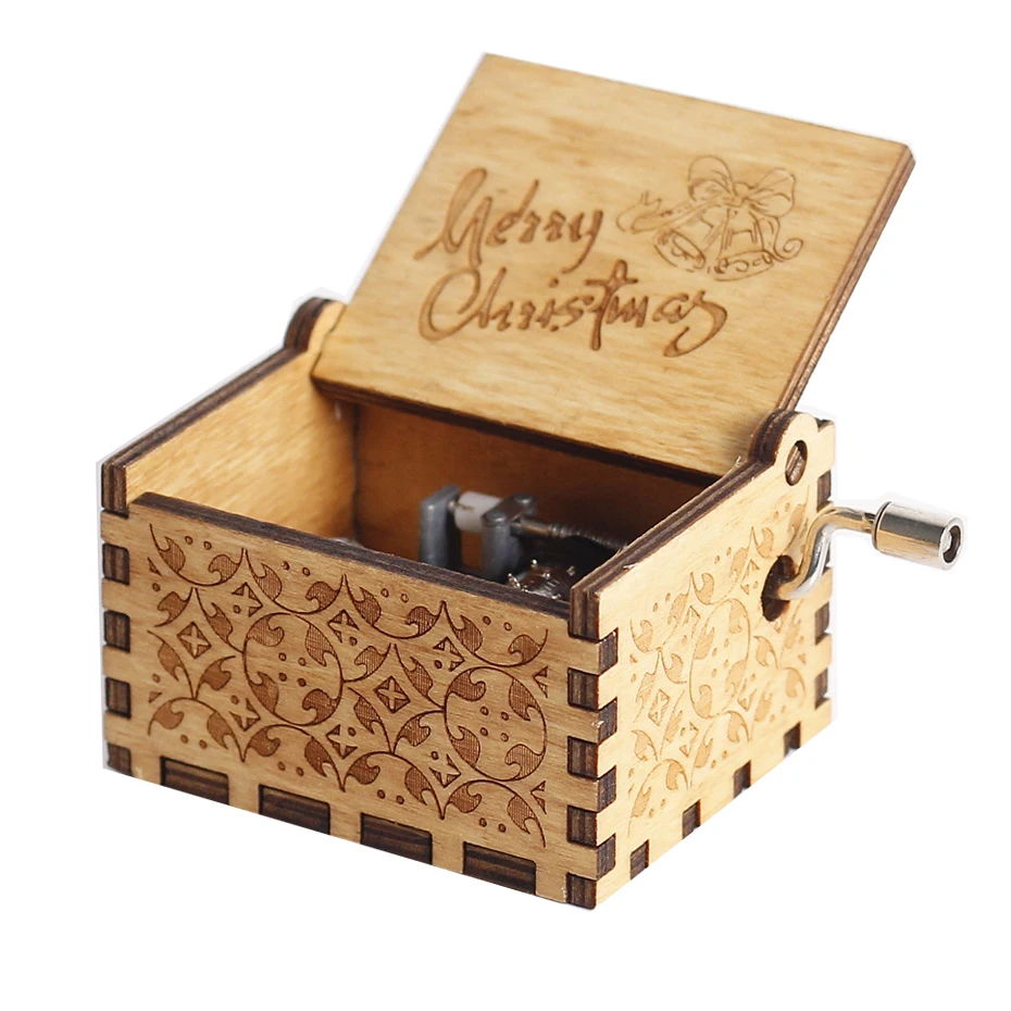 Wholesale Traditional We Wish You A Merry Christmas Music Box for  Children Christmas Gift