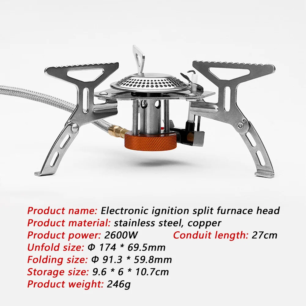 DYSC Portable camping head stove charcoal cooking tent stainless steel campsite coal burning tent heating barbecue stove