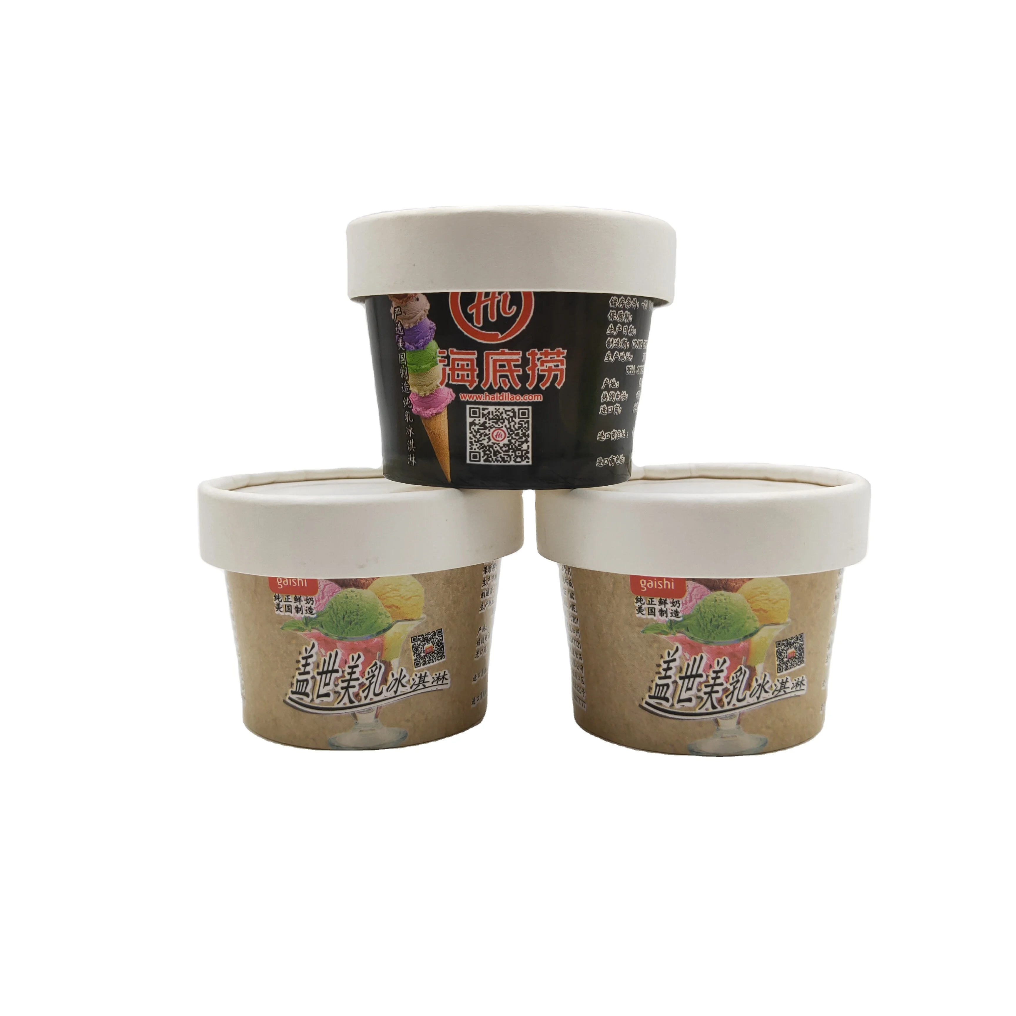 3OZ take out yogurt packaging cup disposable ice cream container ice cream cup 3oz with lid and spoon