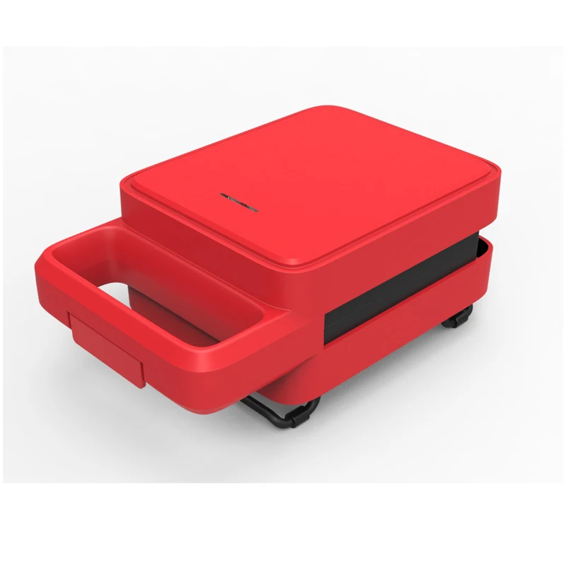 Family use electric detachable mini waffle maker with touch panel