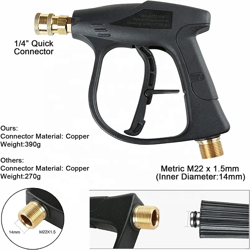 Pro Grade Car Wash Snow Foam Lance Sprayer Gun Ensure Quality PU Foam Gun Manufacture Good Quality Foam Gun Spray