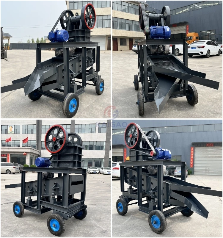 Sell South African gold ore diesel jaw crushers and screens for crushing stones Portable quartz sand jaw crusher