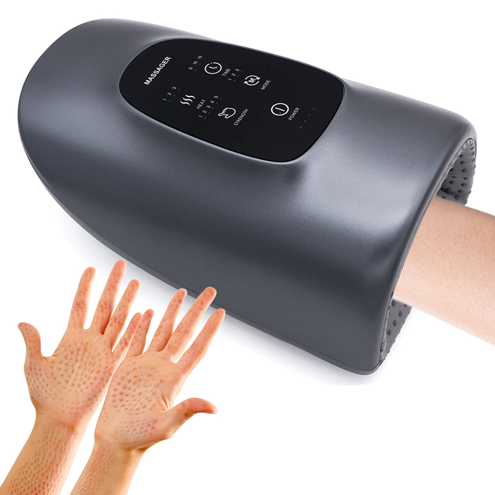 Portable Electric Device Vacuum Arthritis Machine Hand Palm And Arm Massager With Heat For Arthritis And Carpal Tunnel