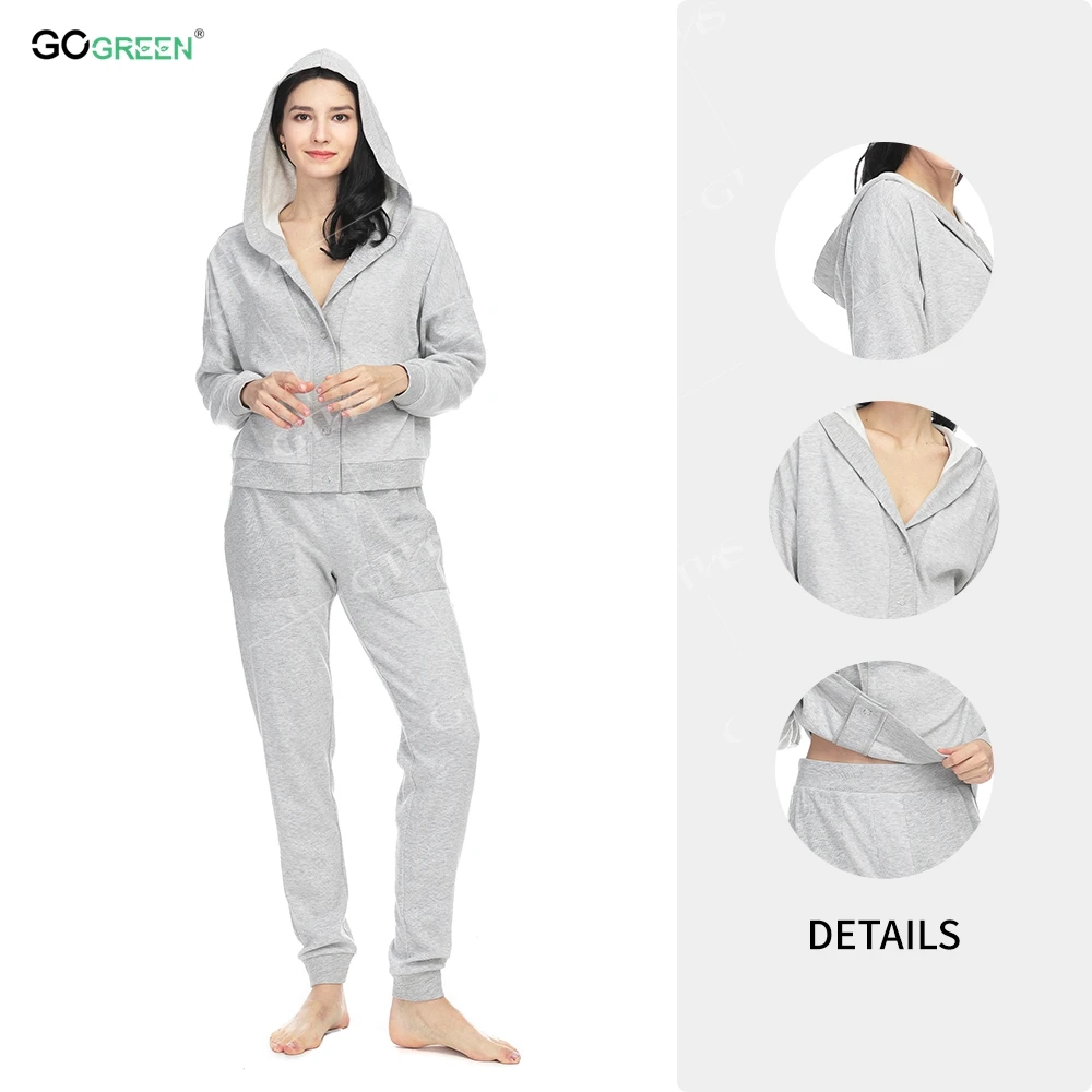 Long Sleeves Viscose High Quality Homely Designer Pajamas Two Pieces