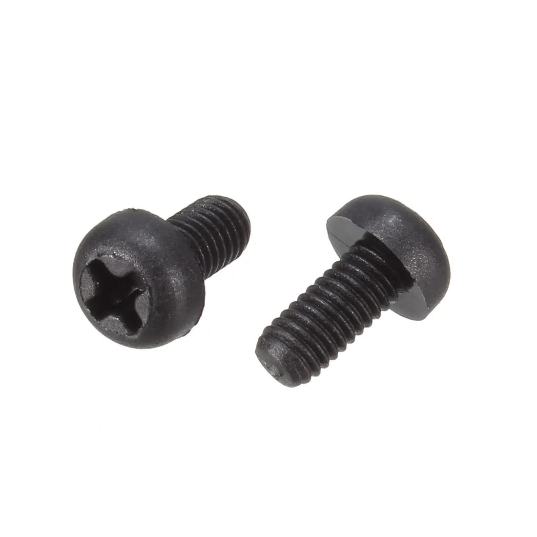 M3x6mm Phillips Round Head Nylon Machine Screw Bolt Fastener Black 100pcs Plastic Nylon Head Screw Cover Washer M4 Nylon
