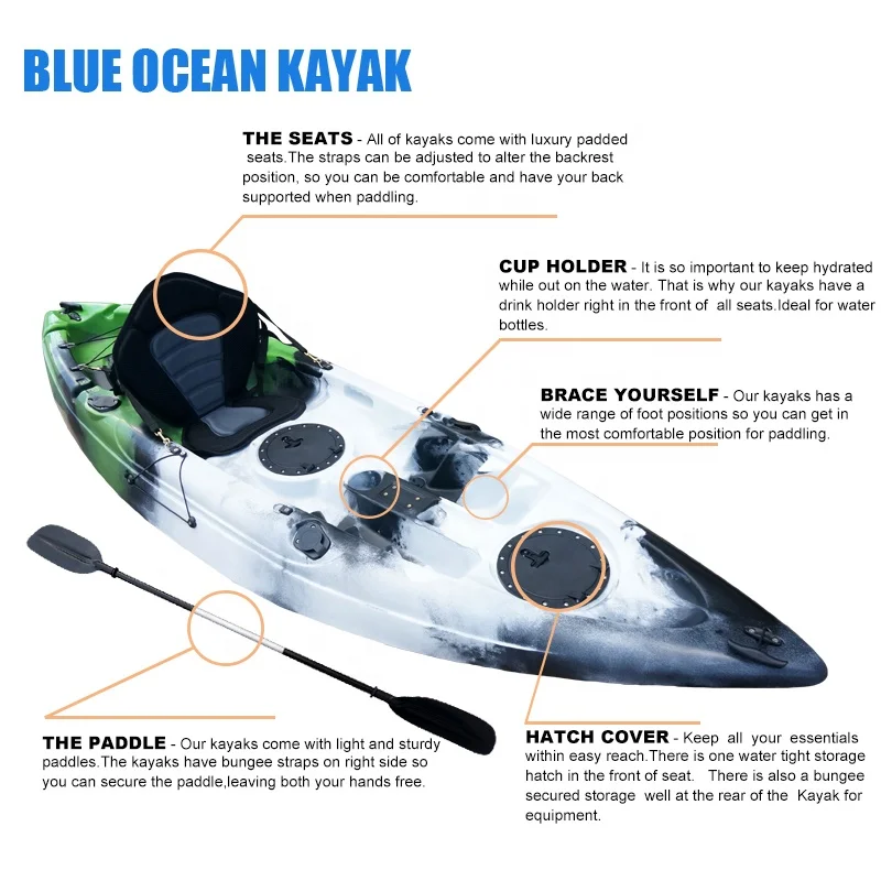 Hot Product single cheap sit-on-top kayak from BLUE OCEAN KAYAK