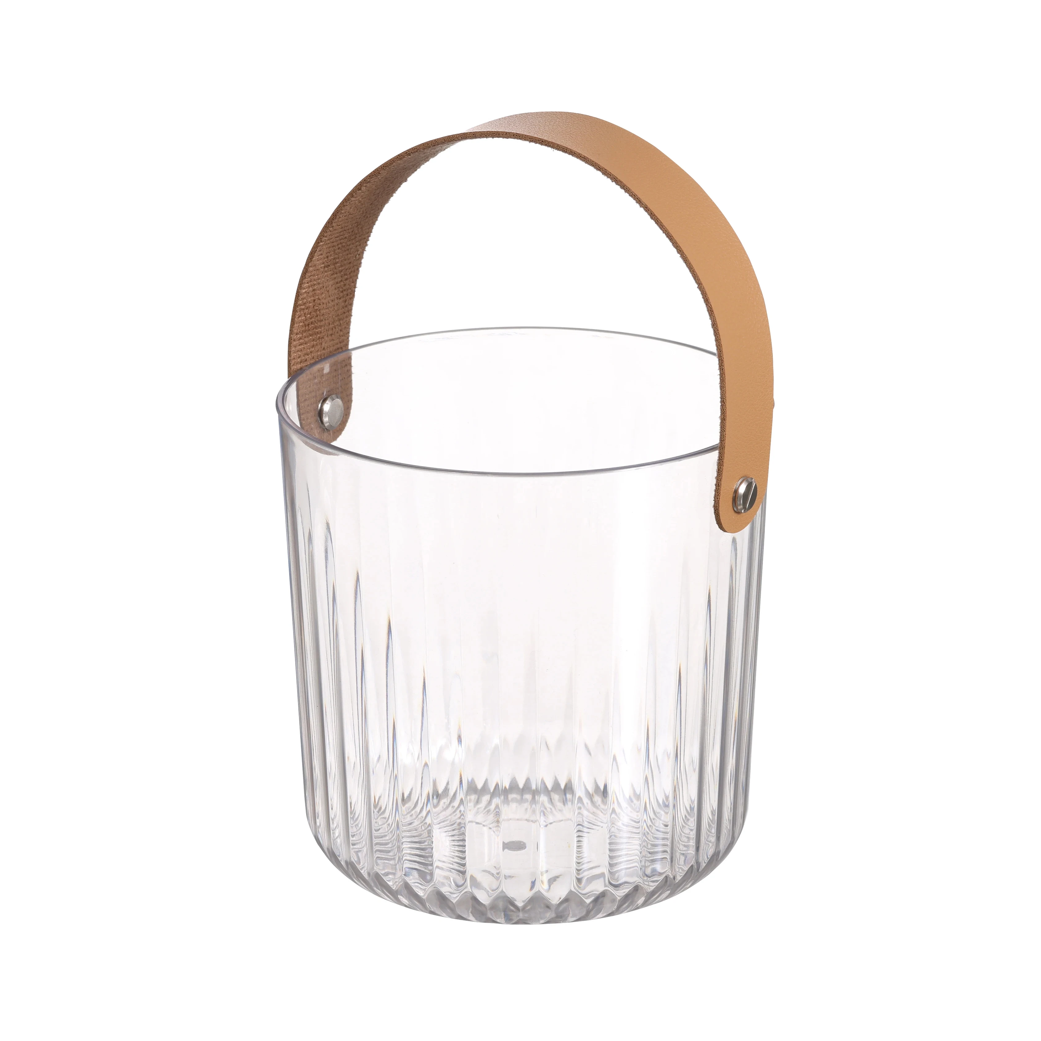 Pack - Plastic Oval Storage Tub, 4.5 Liter Wine, Beer Bottle Drink Cooler, Parties Ice Bucket, Baskets, Clear