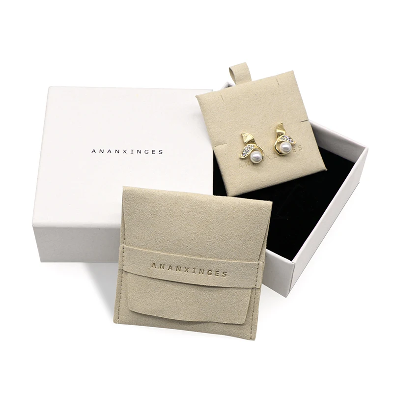 Promotional 8*10cm Small Cotton Drawstring Gift Bag Cotton Fabric Jewellery Pouch and insert Pink With Logo Print