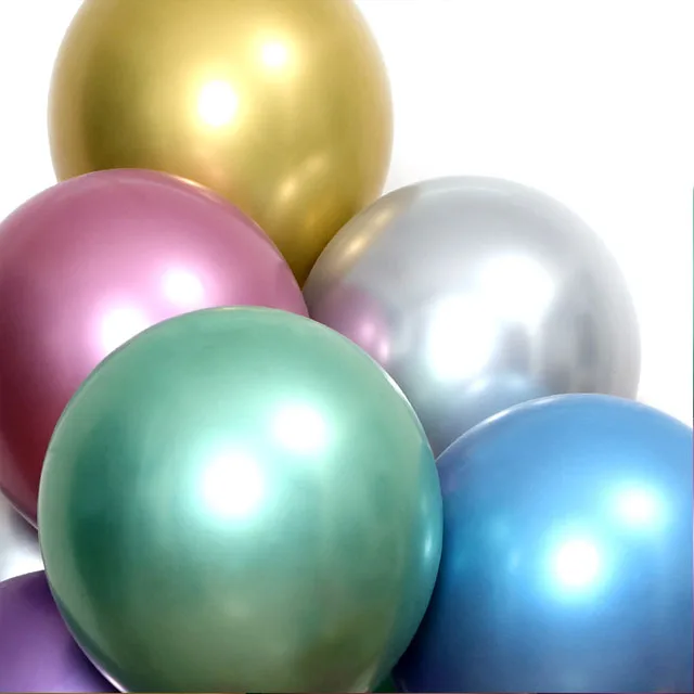 
12 inch latex metallic balloons pastel pearl color chrome helimu ballons for party decorations globes 