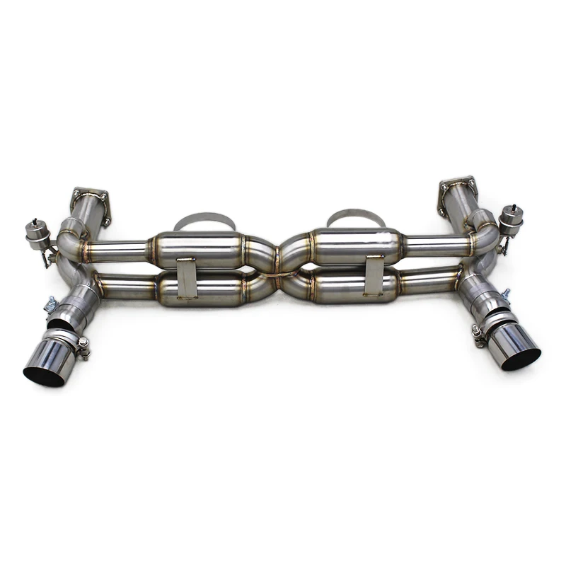 OEM Catback Exhaust System For Porsche 911 997/997.1 Turbo 3.6L 2004-2012 Stainless Steel Exhaust Pipe Muffler With Vacuum Valve