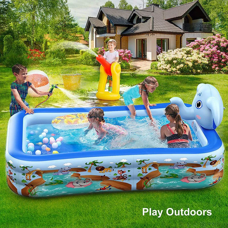 Hot sell inflatable sprinkler elephant baby play swimming pool outdoor amusement toys