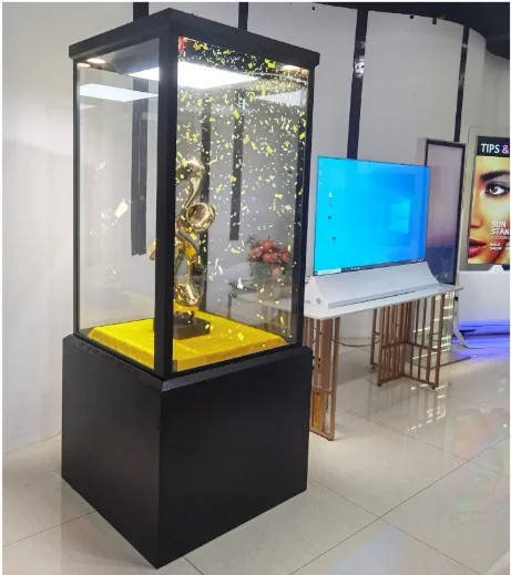 Floor Standing Android 55inch OLED Display Module Double Side Transparent OLED Digital Signage Totem Monitor