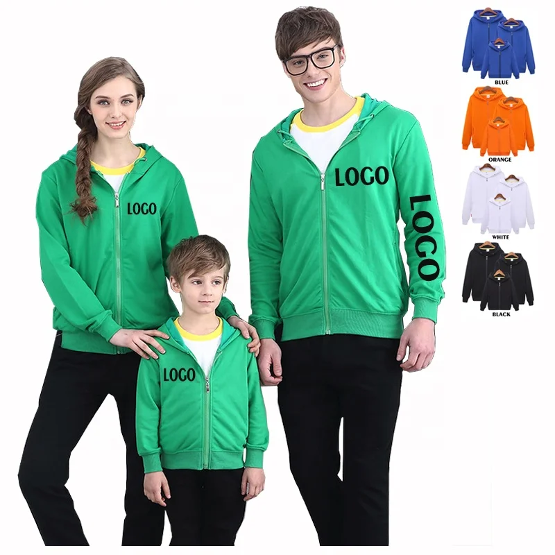 Winter Autumn Clothes  Matching Outfit Mommy and Me Outfits Mommy Dad and Son Daughter Family Zipper Hoodie Jacket