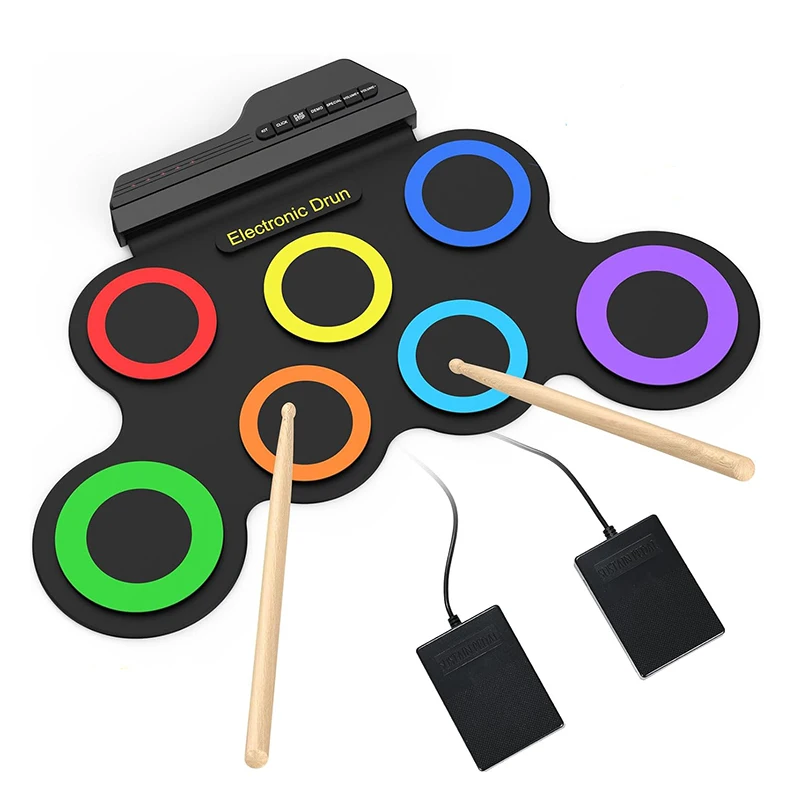 Portable Electric Keyboard Musical Instruments Drum Pad Electronic Professional Drum