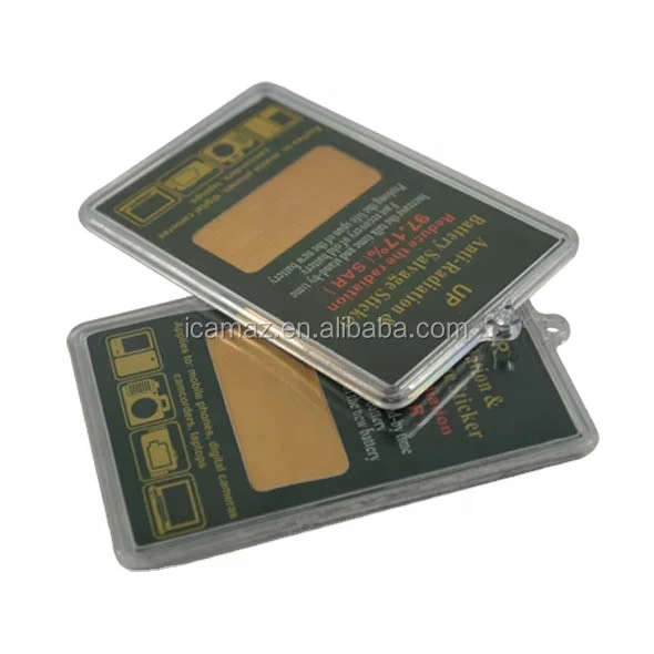 anti radiation sticker Rectangle 48mm*24mm anti electromagnetic radiation 2000cc shungite phone sticker anti radiation