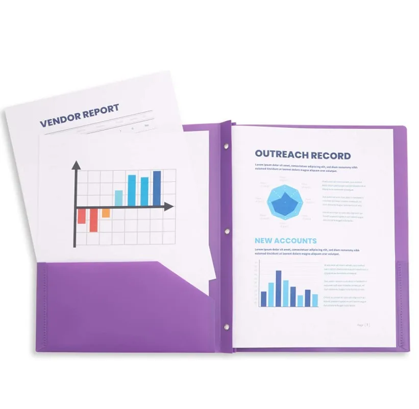 Распродажа 2 карманных зубца бумажные папки с карманами и 3 подходят для бумажных папок зубцами