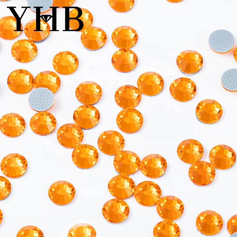  2020 YHB Заводские камни кристально прозрачные стразы горячей фиксации с плоской задней стороной стеклянные из