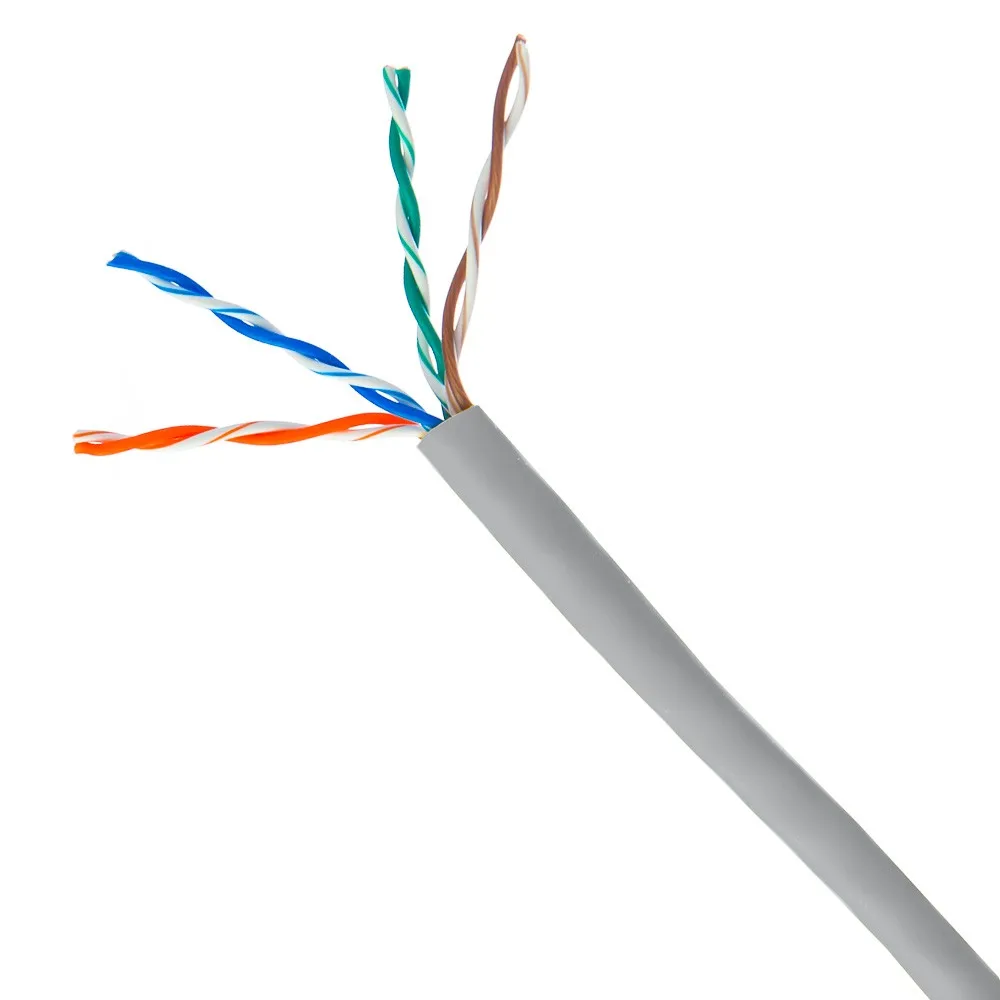 Stable Quality UTP Indoor Gigabit Cat5e Network Cable 24AWG Cat5e Various Colors PVC Jacket Lan Cable