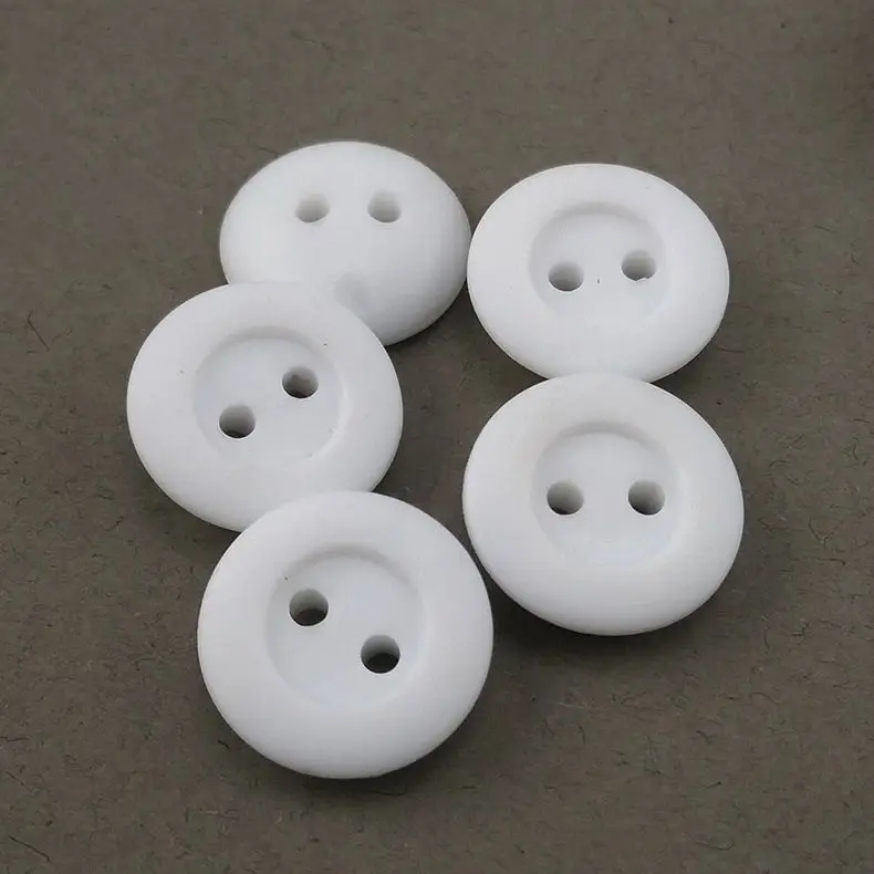 2 Holes Soft Shirt Flatback Custom Rubber Button for Clothing