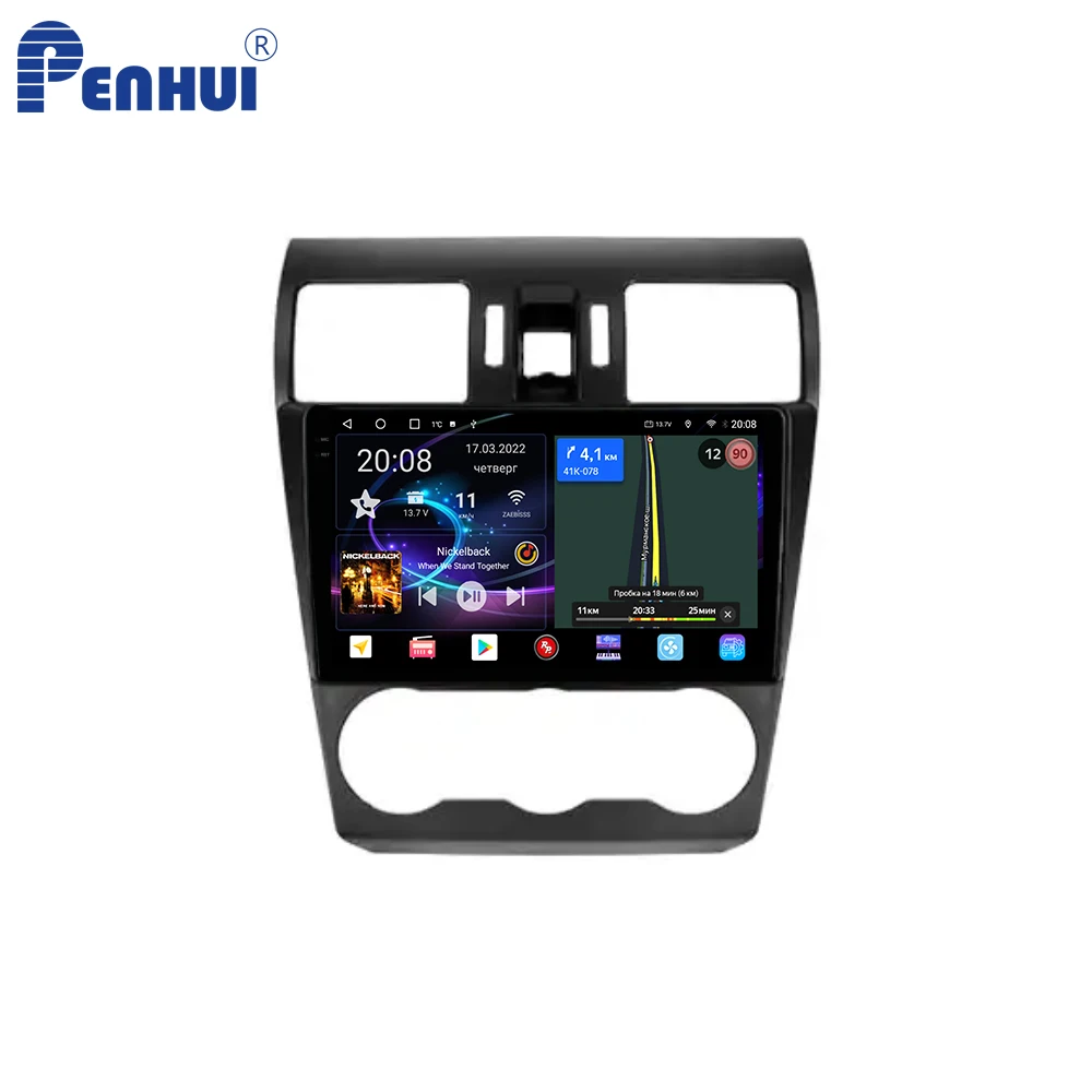 Penhui Android Car DVD  Player for Subaru Forester 4 SJ 2012 - 2015 Radio GPS Navigation Audio Video CarPlay DSP  Multimedia 2
