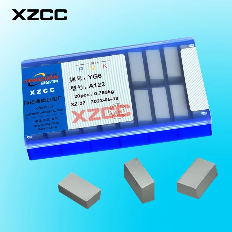 YG6 K20 A116 A118 A120 A122 A125 C16 C20 tungsten cemented carbide brazing tips brazed inserts lathe turning tips for cutting