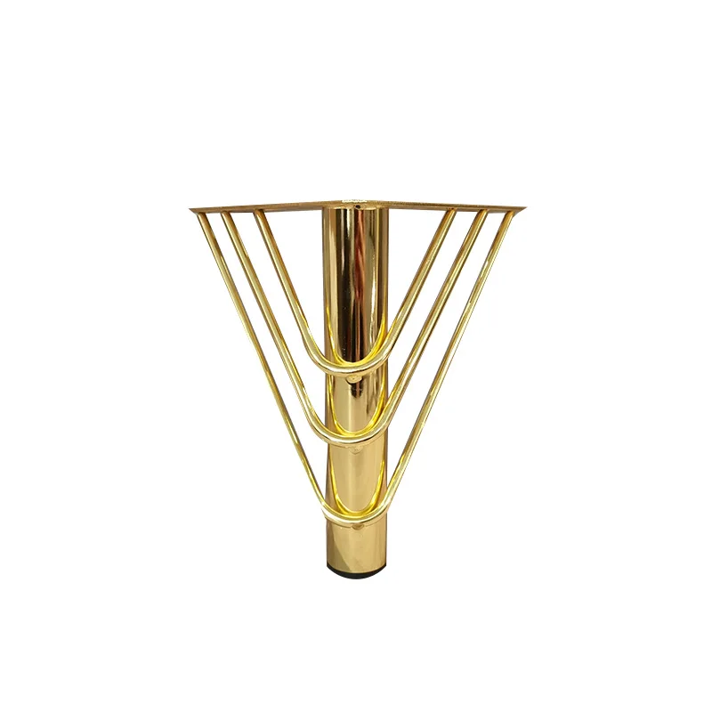 Metal Modern Stylish Durable Cabinet legs Factory Direct Sales Electroplated Powder Coated Variety Designs Any Sofa Furniture Setup